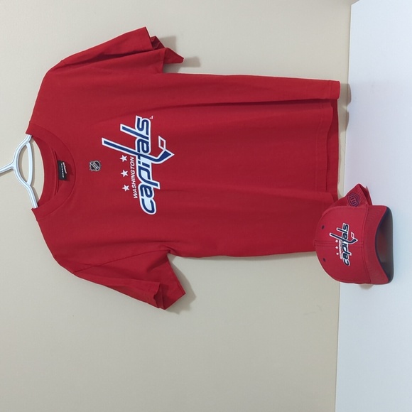 #3 - Washington Capitals Merchandise Authentic Reebok Shirt #8 & NHL Cap - Picture 5 of 16